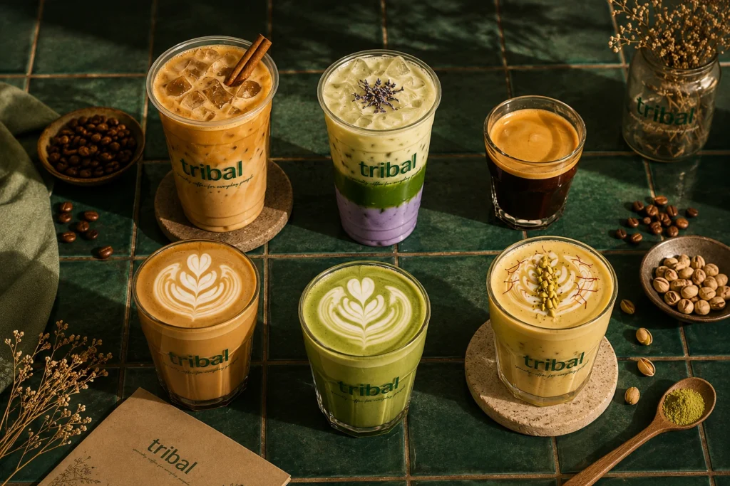 Choosing coffee based on mood at Tribal Coffee DHA Phase 6 Lahore