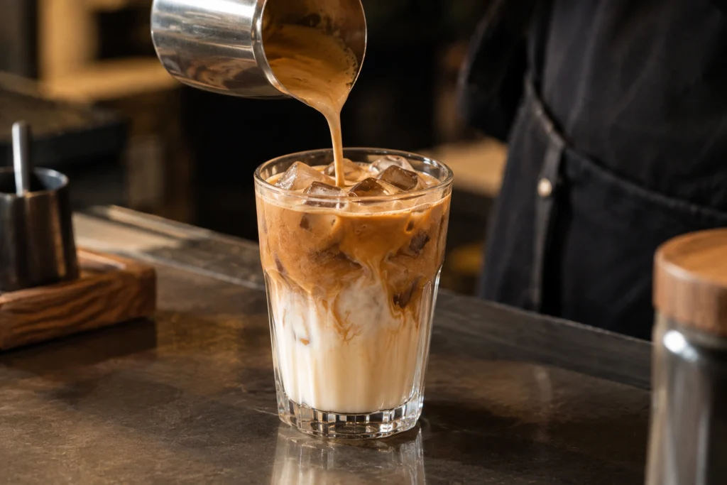 Spanish latte with condensed milk at Tribal Cafe DHA Phase 6 Lahore