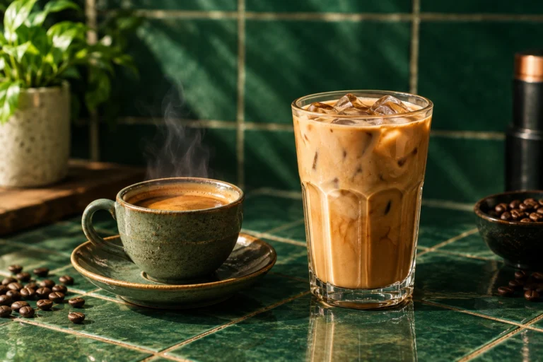 Cold coffee vs hot coffee at Tribal Cafe DHA Phase 6 Lahore